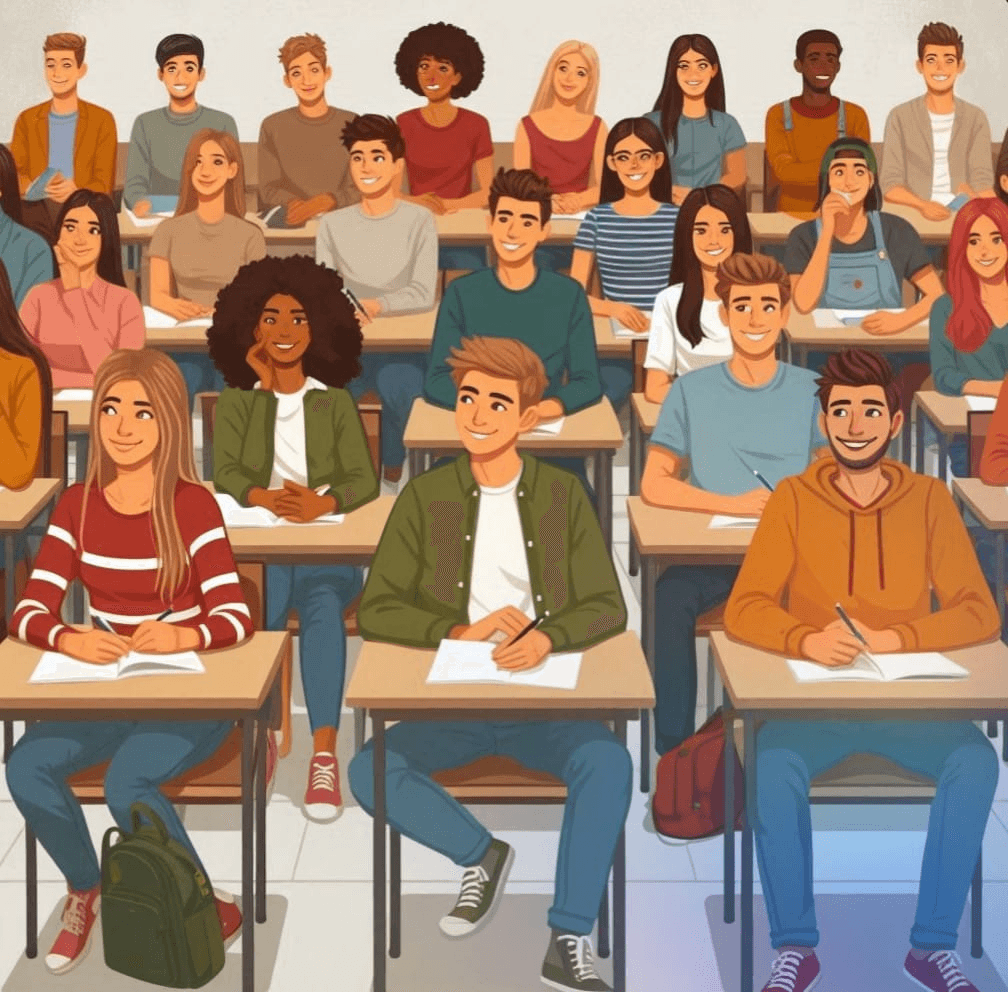 Student community in the USA all collaborating to make everyone's journey studying abroad easier