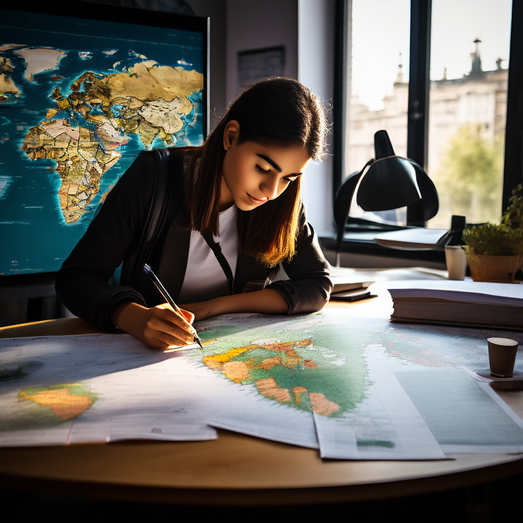 An indian study abroad aspirant mapping out how to study abroad trying to find her finances. Contact us for solving your study abroad queries