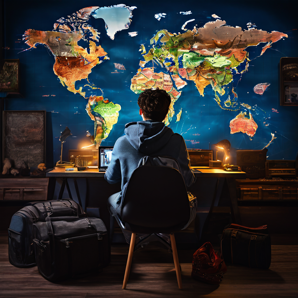 study abroad dream for Indian student who looks at the world map