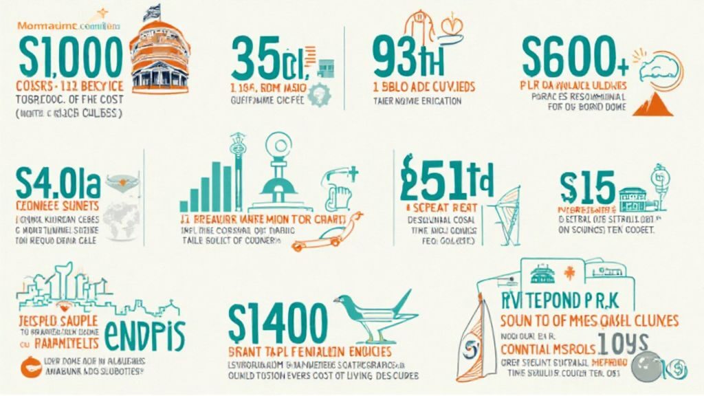 Infographic on countries with cheapest cost of living for students.