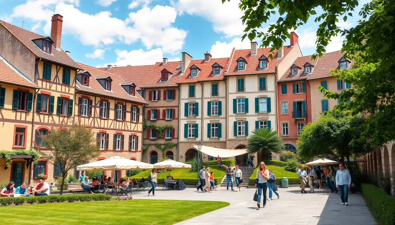 Cheapest country in Europe to live in showcasing a vibrant university atmosphere.