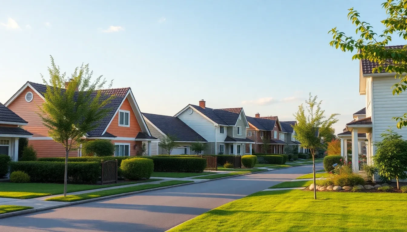 Cheapest country to buy a house showcasing a charming neighborhood.