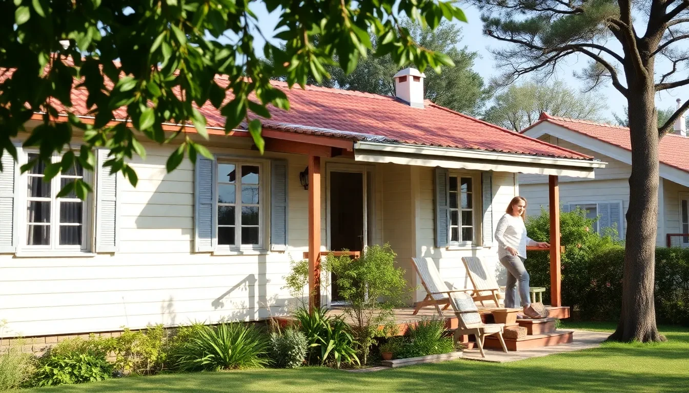 Cheapest countries retire portrayed with a cozy retirement home in a scenic locale.