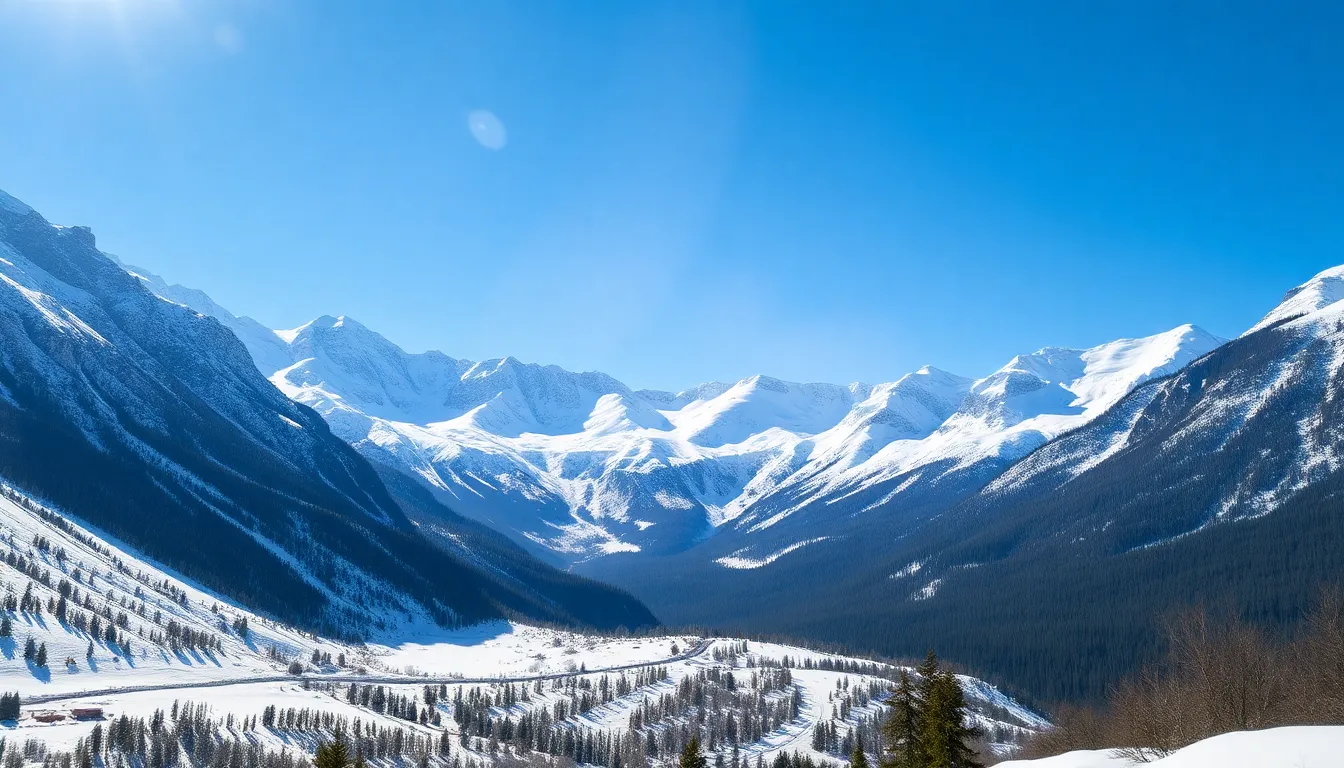 Stunning view of snow-capped mountains illustrating cheapest countries to visit from india winter vacation options.