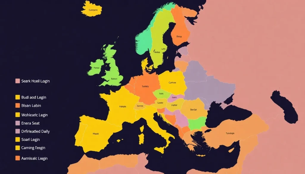 A map showcasing the cheapest country in Europe to live in