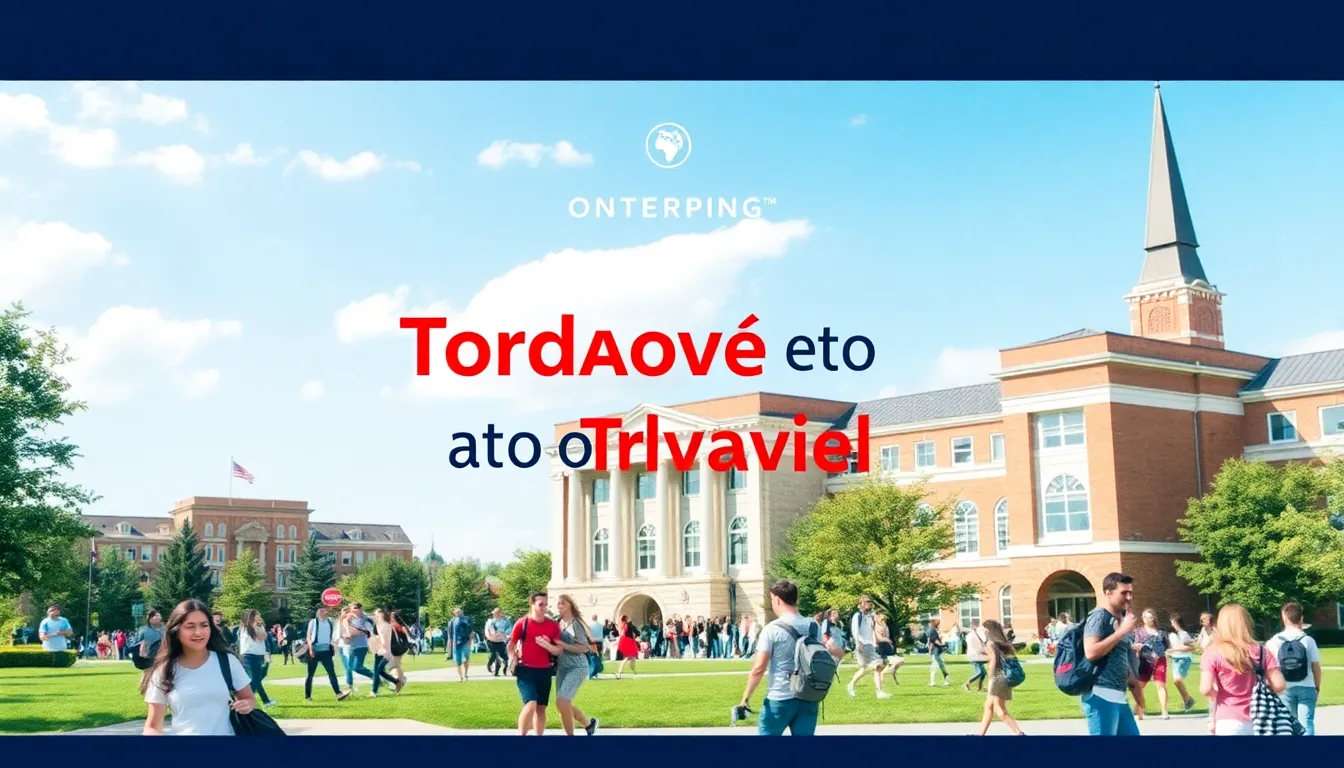 A vibrant university campus representing the cheapest country to visit for studying abroad and student life.