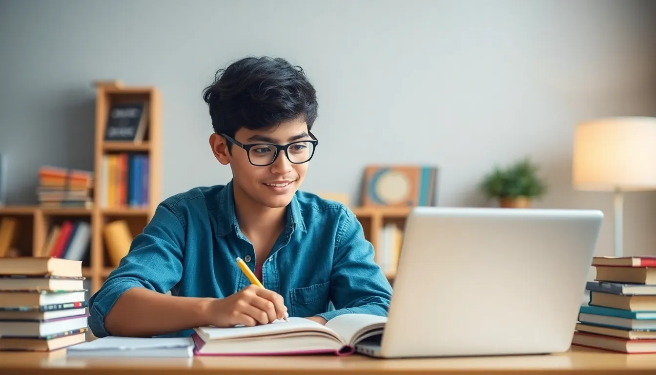 Image of a dedicated student emphasizing study habits; keyword: harvard acceptance rate.