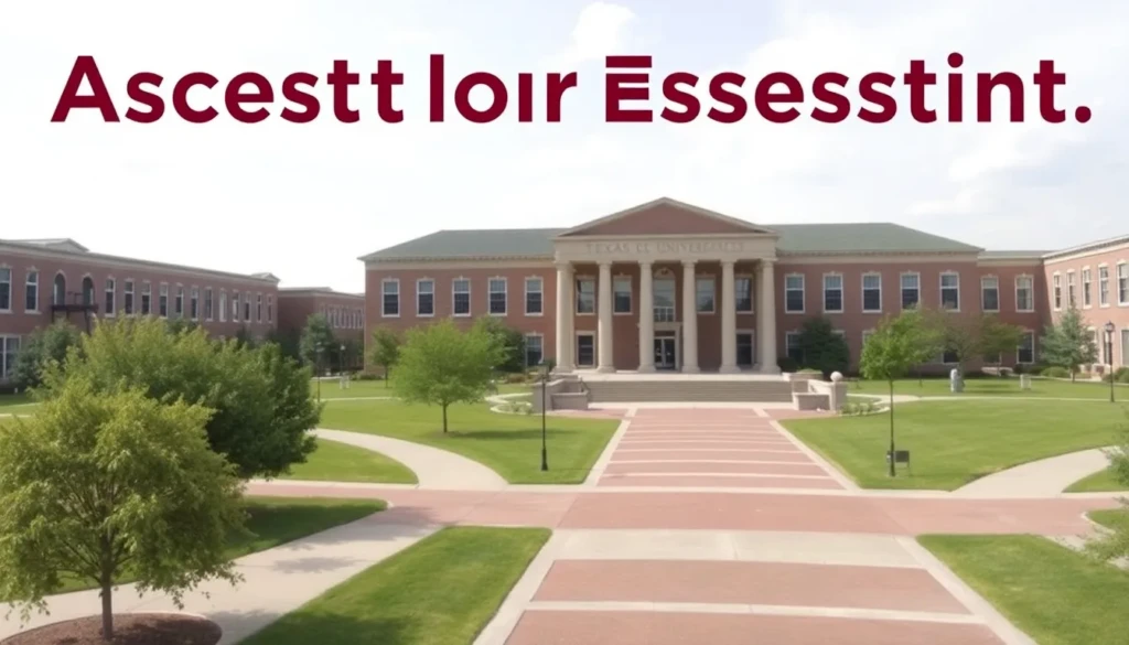 Texas A&M acceptance rate overview with campus image